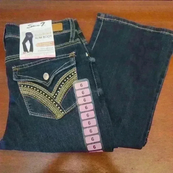 NWT Seven Embellished Mid Rise Rocker Slim Boot